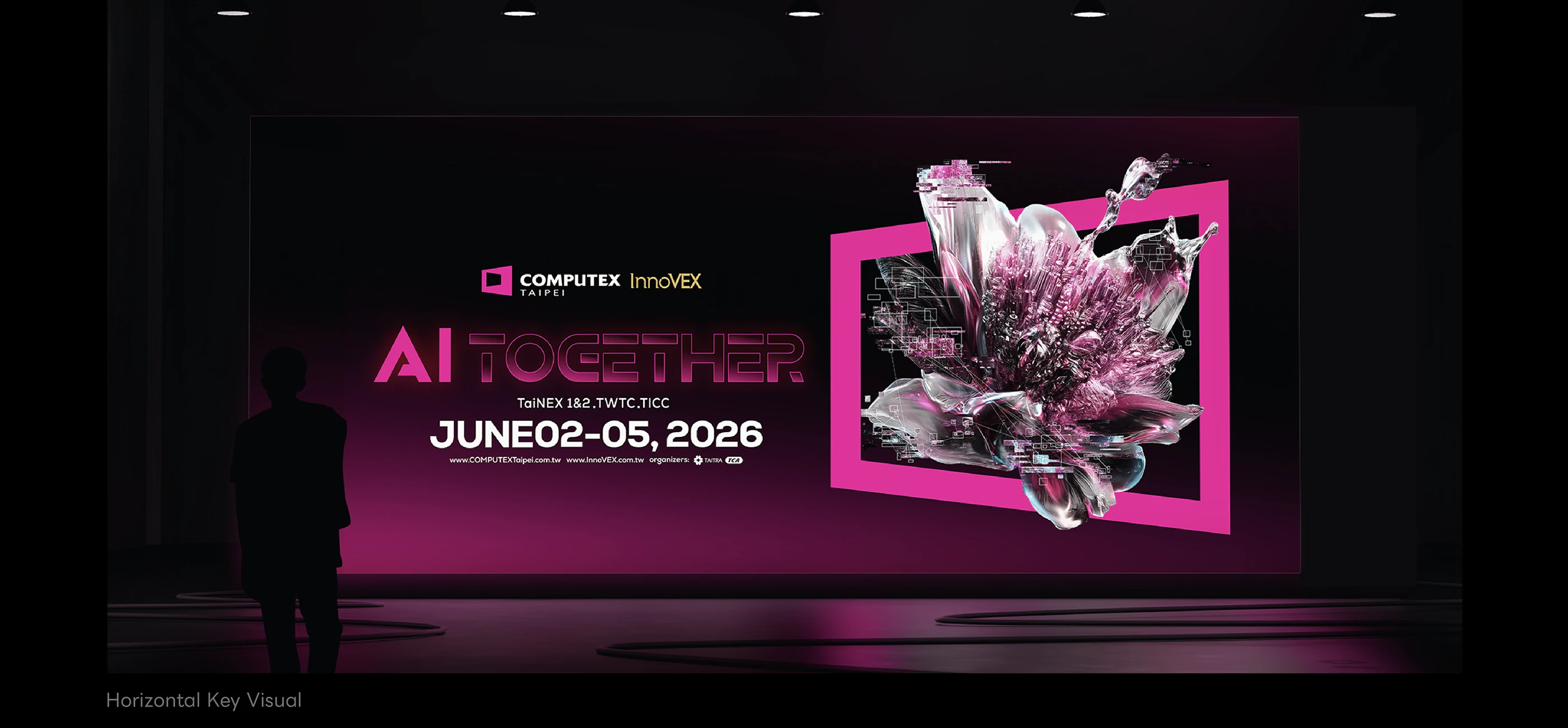 COMPUTEX 與 InnoVEX AI TOGETHER 橫式主視覺