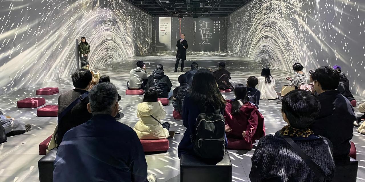 江賢二光影沉浸展微塵作品畫面